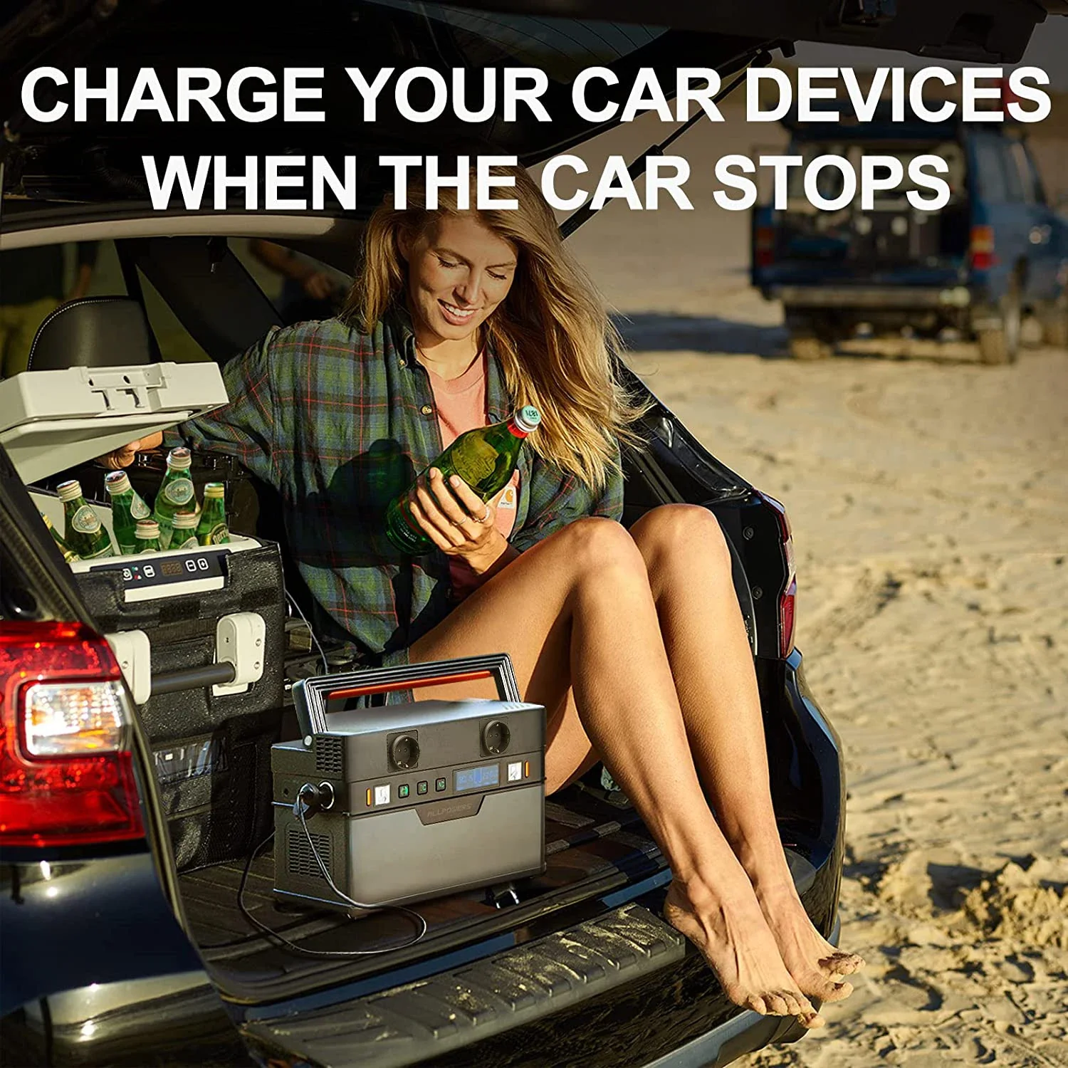 300W Power Station with 100W Flexible Solar Panel - Image 5