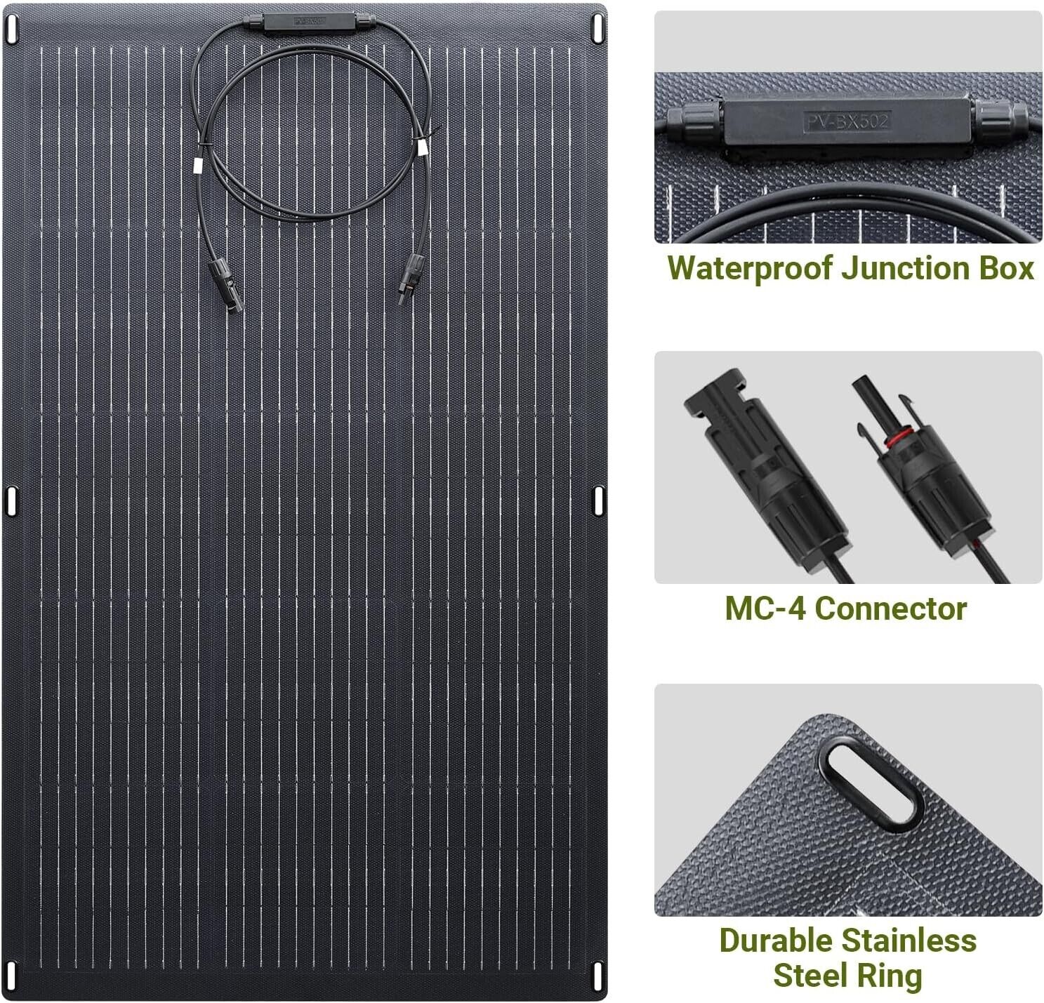 300W Power Station with 100W Flexible Solar Panel - Image 7
