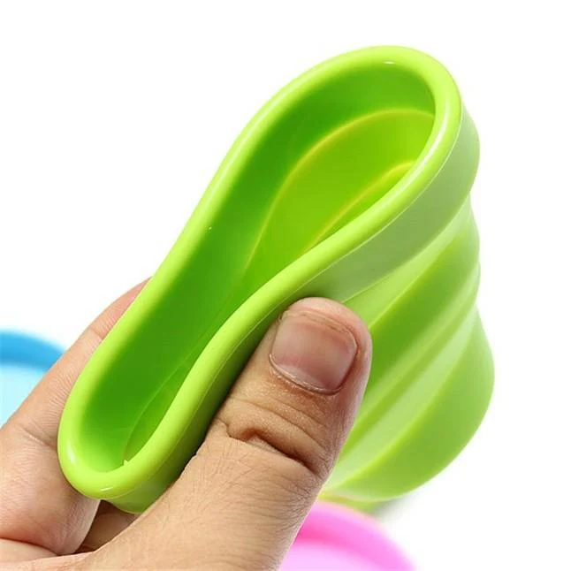 4x Folding Silicone Cups - Image 4