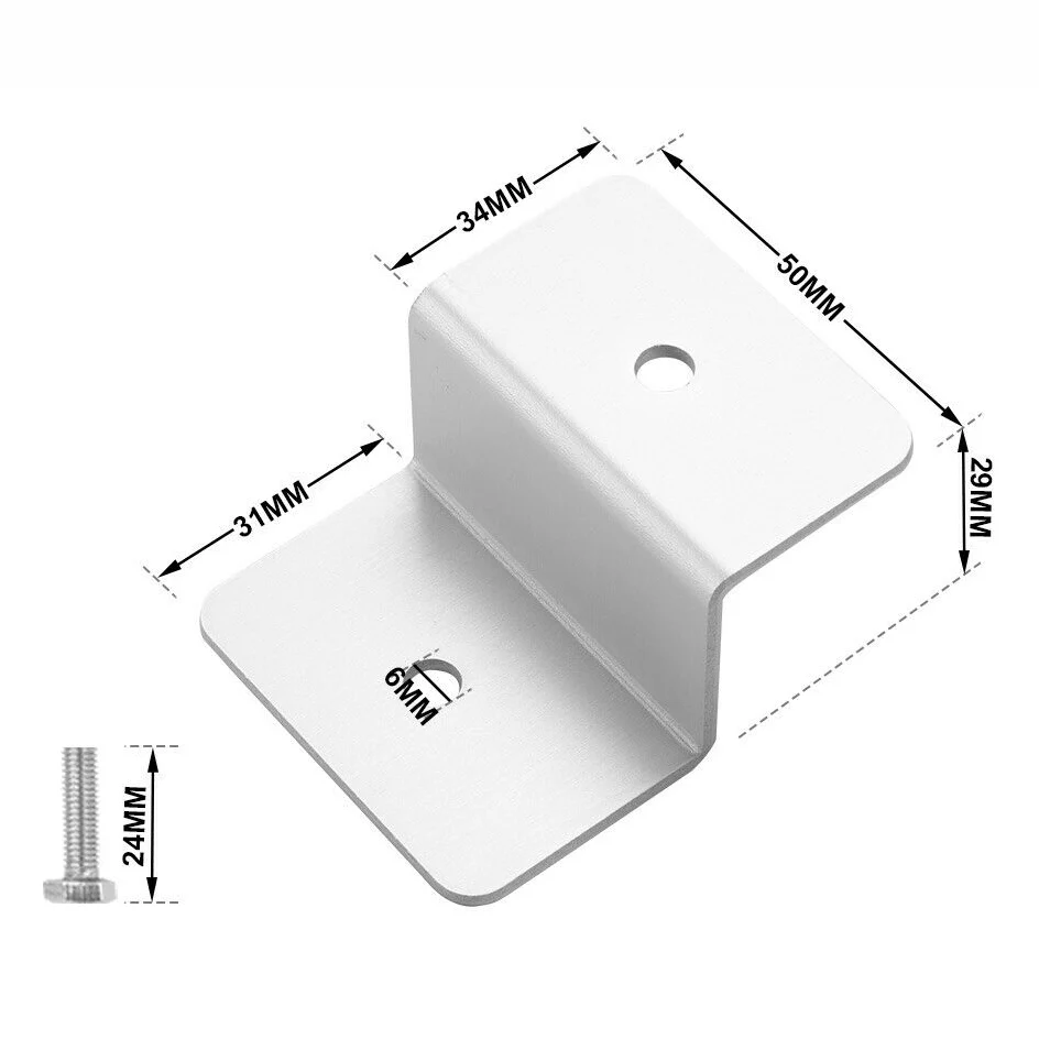 4x Aluminum Brackets for Solar Panels - Image 4