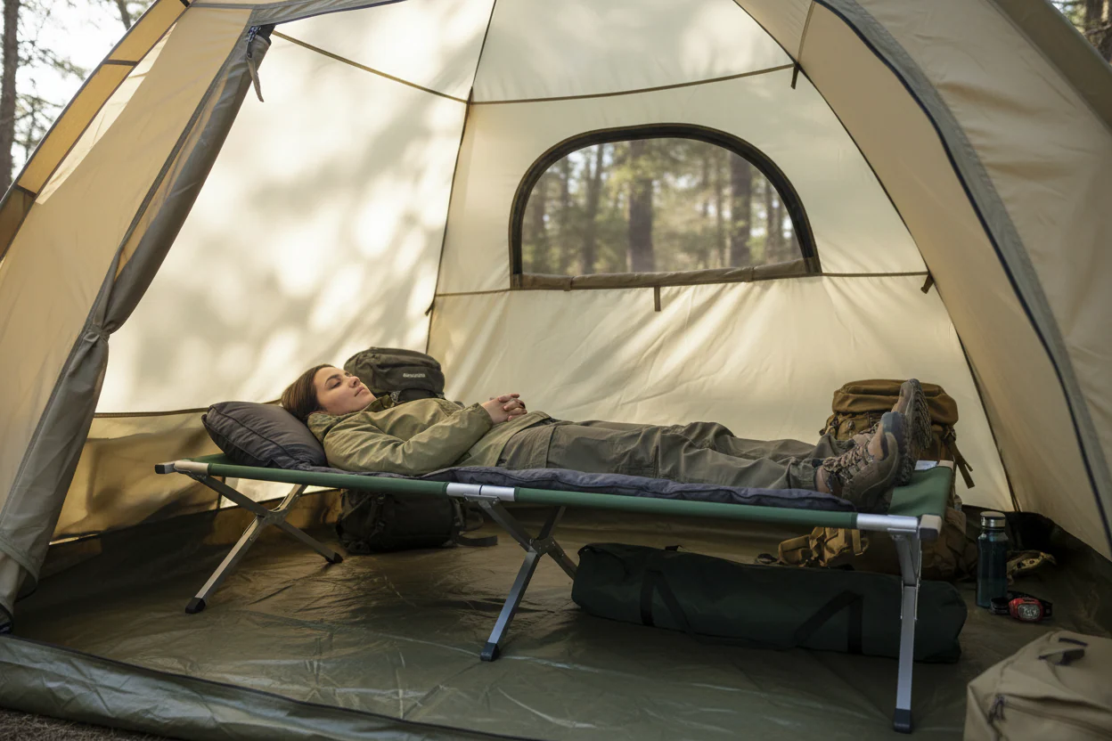 Portable Bed Stretcher for Camping (Single) - Image 3
