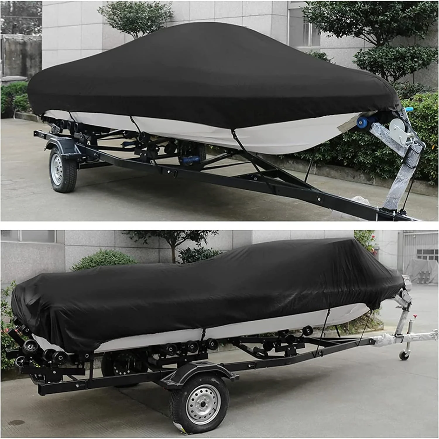 Boat Cover - 12-19ft - Black - Image 8