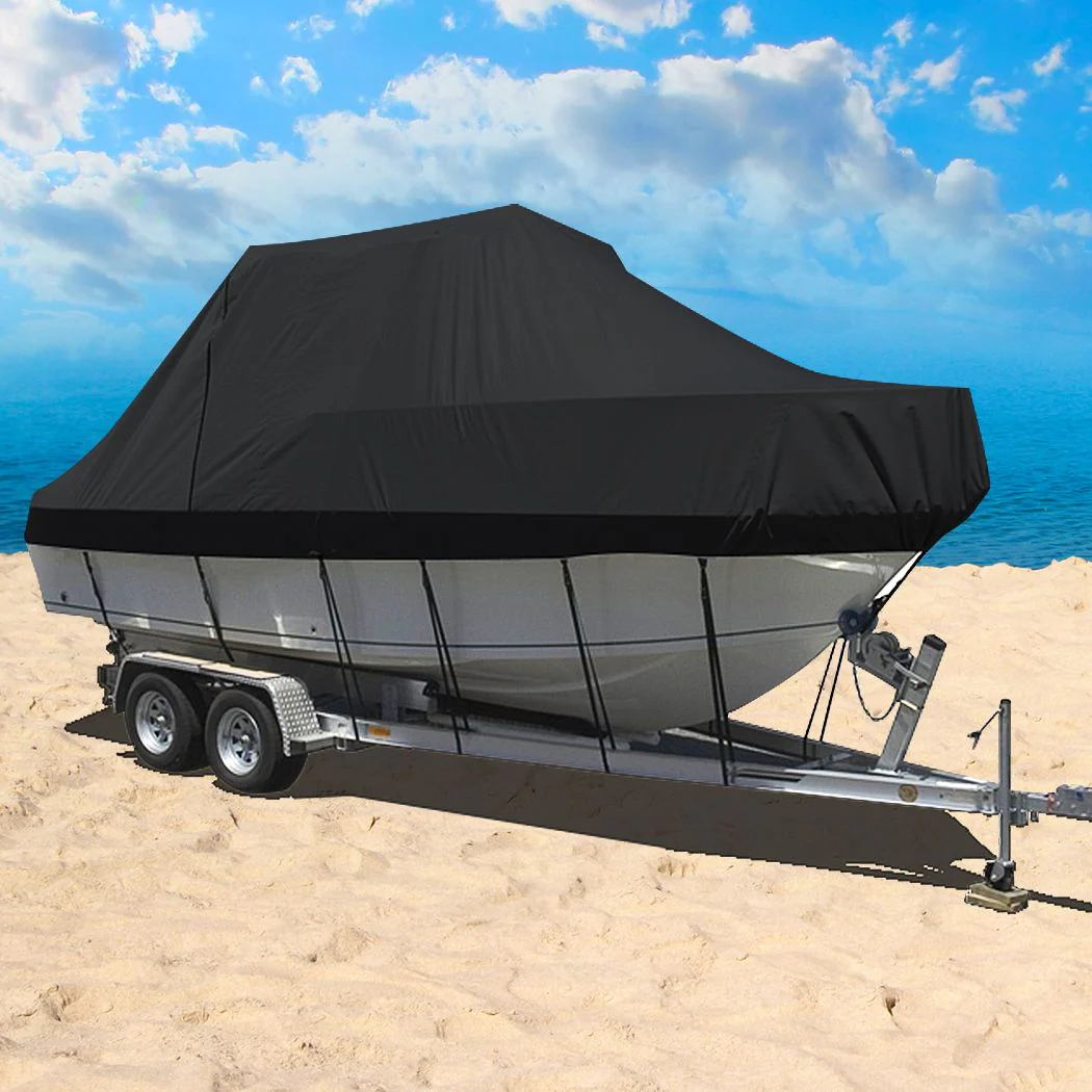 Boat Cover - 12-19ft - Black - Image 9