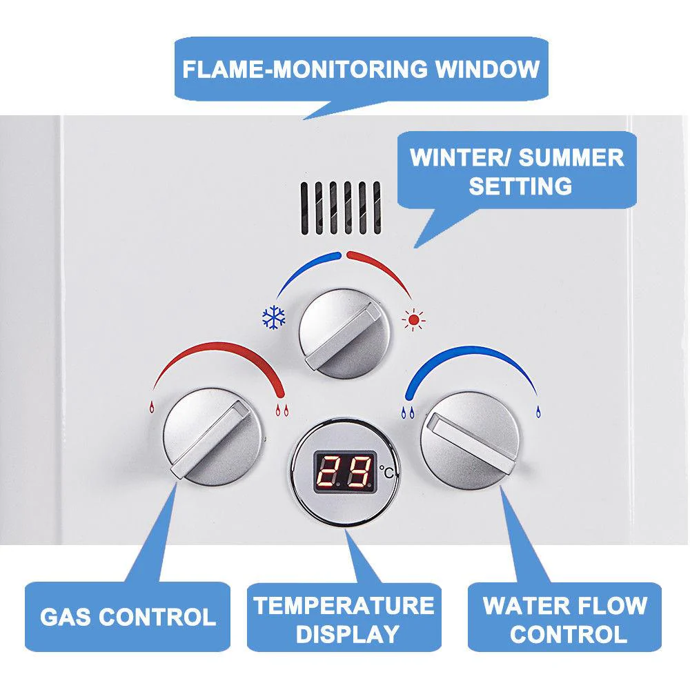 Portable Gas Hot Water Heater with Pump - Image 7