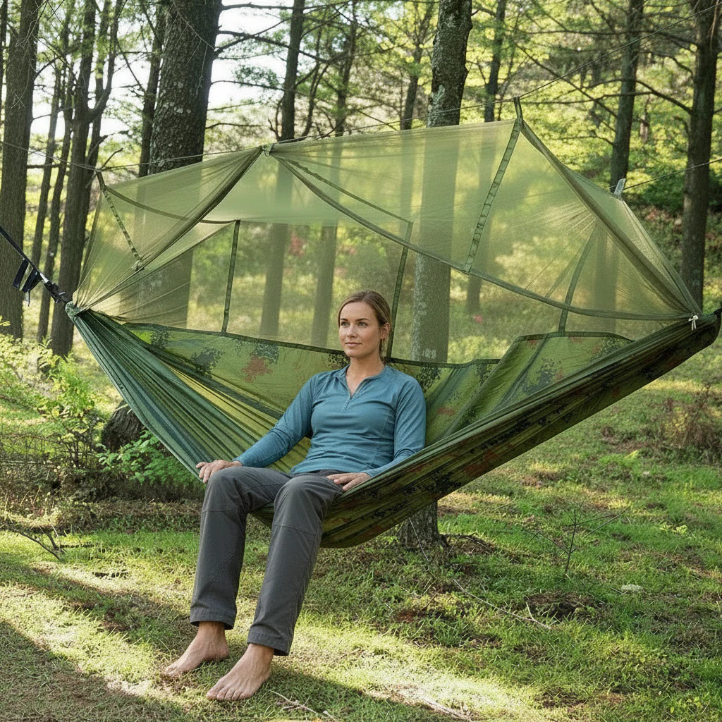 Terran Camping Hammock with Mosquito Net - Image 3