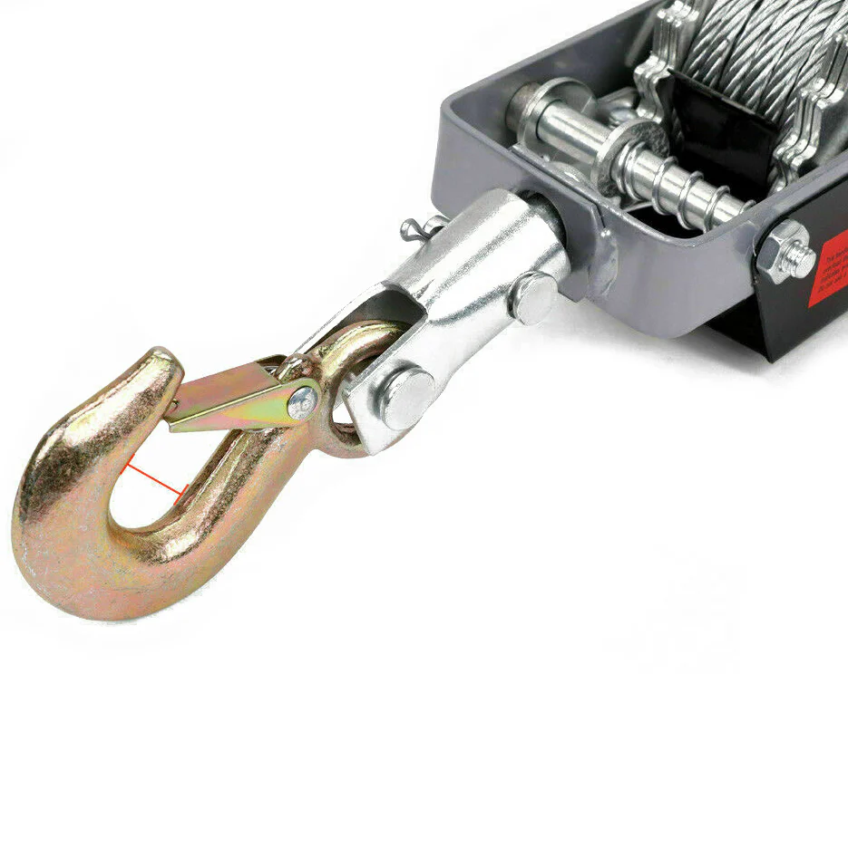 Hand Winch 4T (Heavy Duty with 3 Hooks) - Image 3
