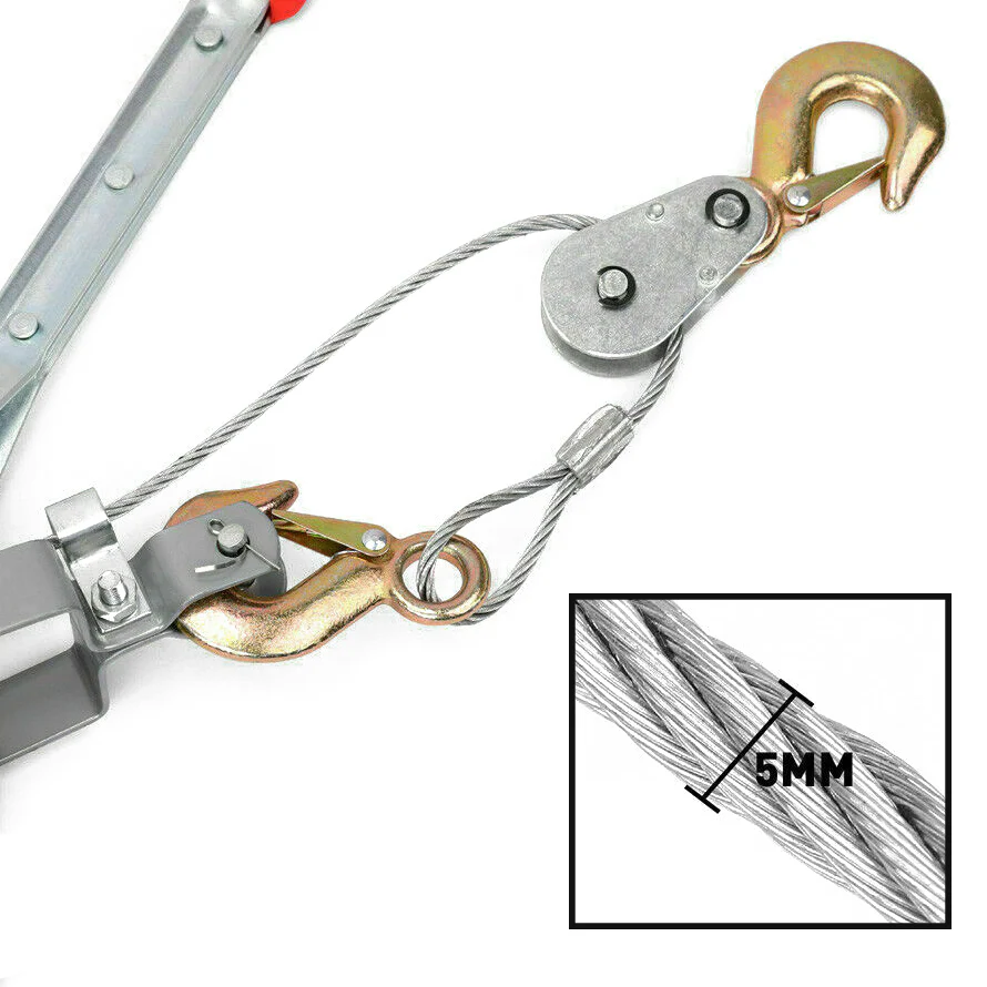 Hand Winch 4T (Heavy Duty with 3 Hooks) - Image 4