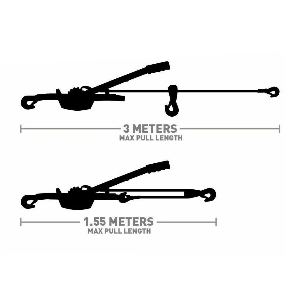 Hand Winch 4T (Heavy Duty with 3 Hooks) - Image 5