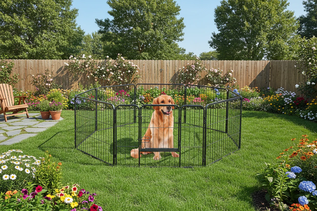 Portable Outdoor Dog Fence / Puppy Pen - Image 16