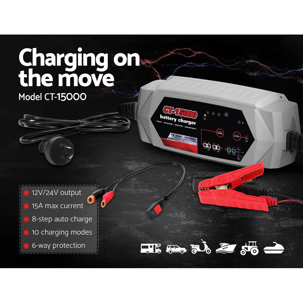 Smart Battery Charger 15A - Image 3