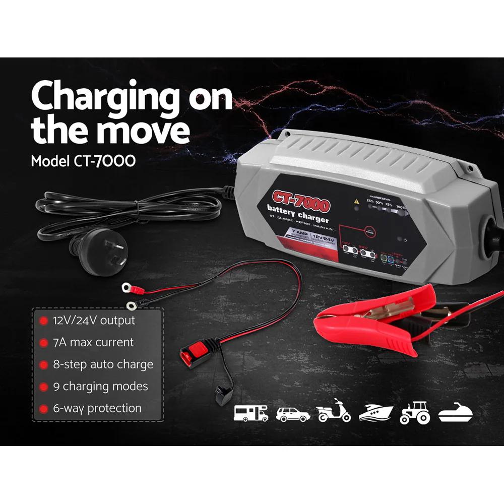 Smart Battery Charger 7A - Image 3