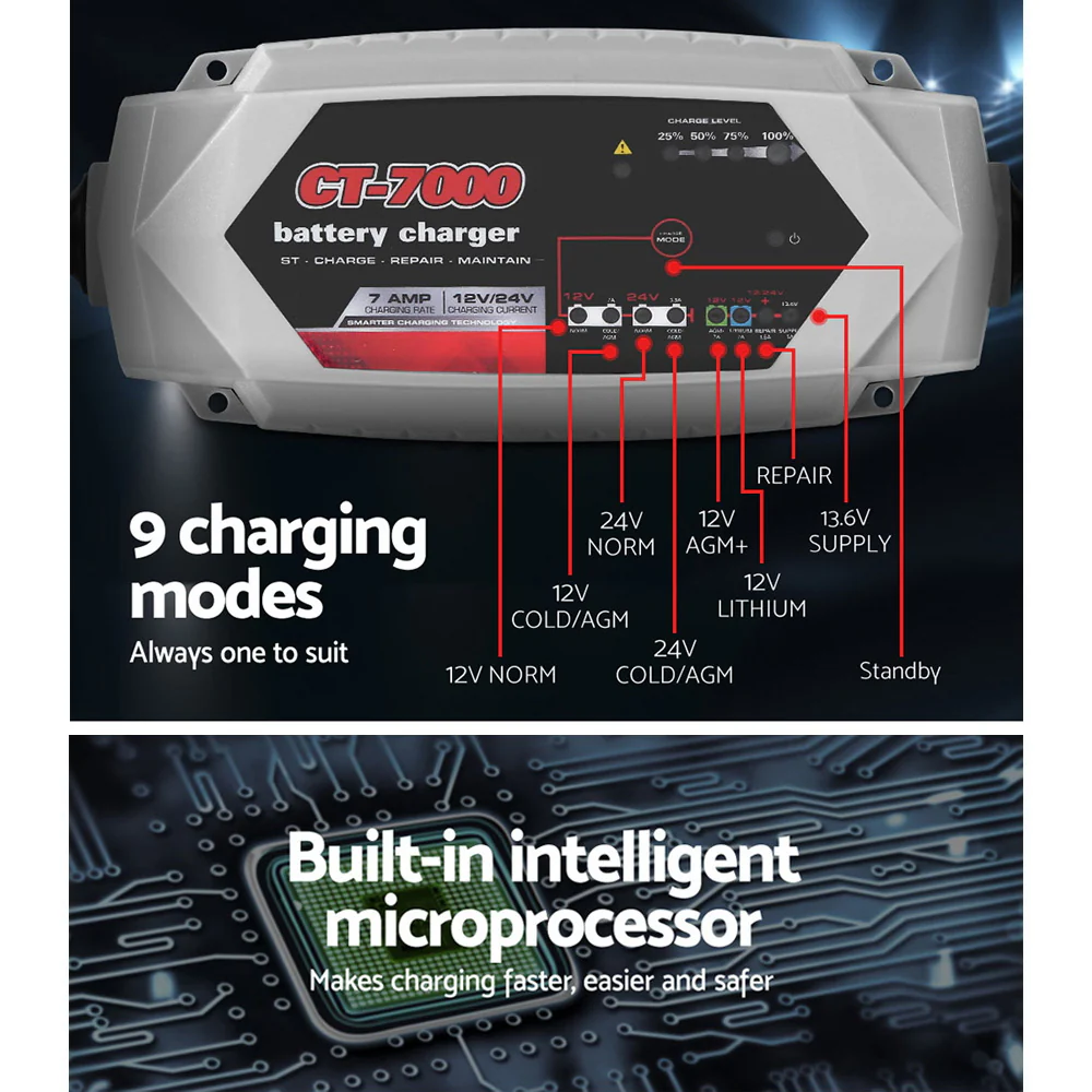 Smart Battery Charger 7A - Image 4
