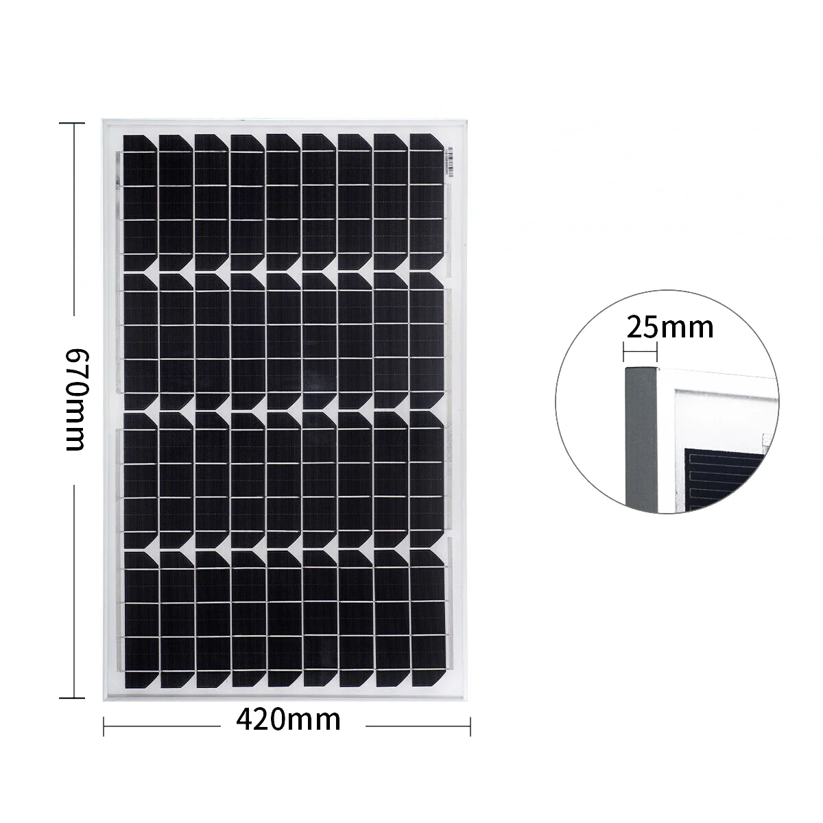 Solar Panels Kit 40W with Regulator - Image 4
