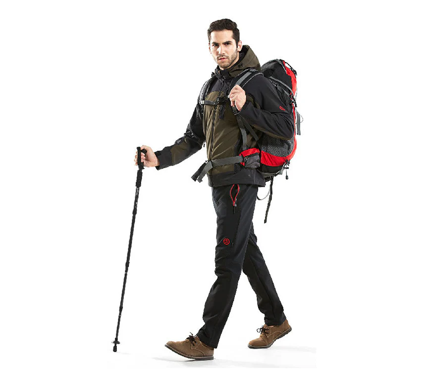 2x Telescopic Hiking Poles - Aluminium - Image 3